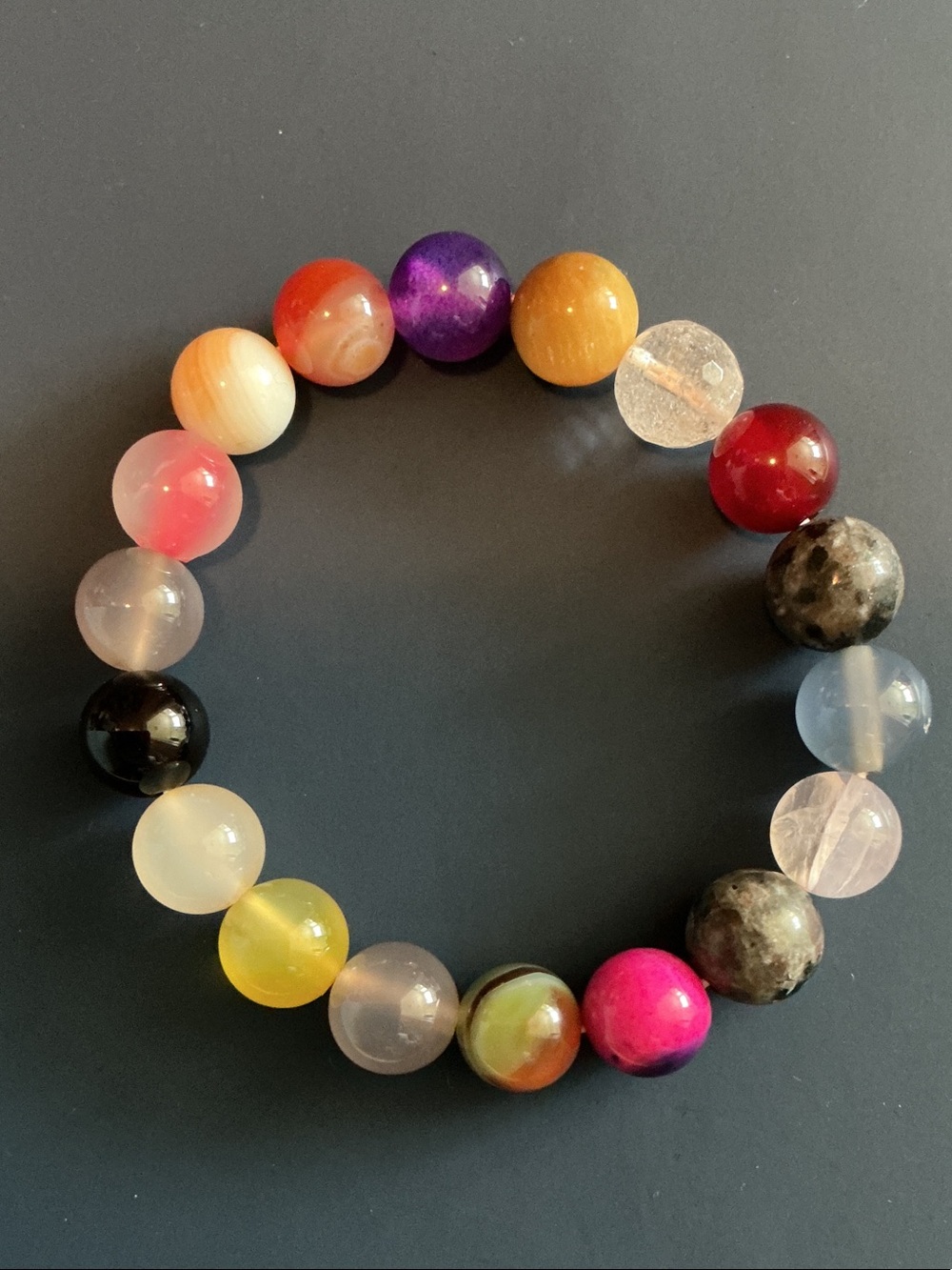 Multicolor Beaded Stretch Bracelet - Women Jewelry